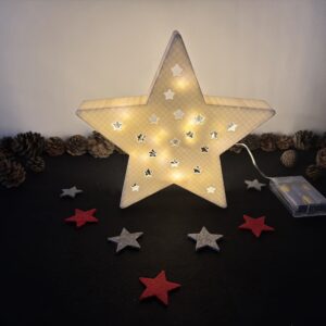moderne Weihnachtssterne - vers. Ausführungen ohne / mit Beleuchtung