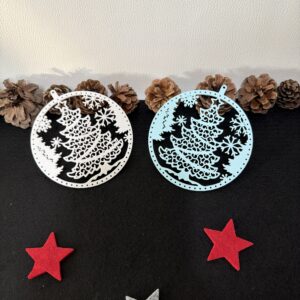 Weihnachtsanhänger „Tannenbaum im Kreis“