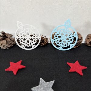 Weihnachtsanhänger „Moderne Schneeflocke“